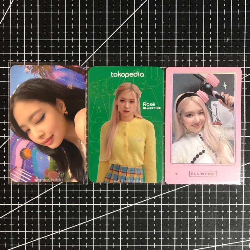 PHOTOCARD PC JENNIE BLACKPINK WINK THE ALBUM KTOWN POB BENE BENEFIT PO ROSÉ LIGHTSTICK LS ROSE
