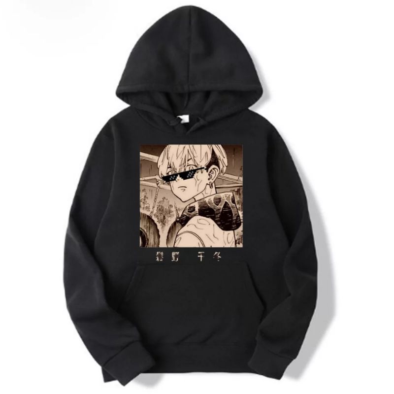Jaket Hoodie Hodie Sweater Sweatshirt Jumper Anime Tokyo Revengers Revenger Chifuyu Cifuyu Matsuno
