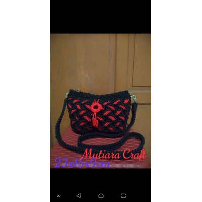 Tas selempang/Rajut talikur