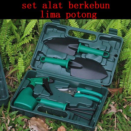 PAKET LENGKAP 5 Pcs Alat Berkebun Set Gunting Pangkas Tanaman Bonsai Garden Tools Kit