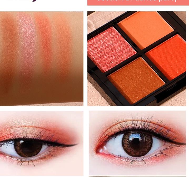 NEW ARRIVAL Herbaay Eyeshadow 4-colors combo eyeshadow disc-Dance party 3496 ㅉ