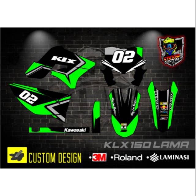 DECAL STIKER KLX LAMA - KLX 150 LAMA - KLX OLD FULL BODY
