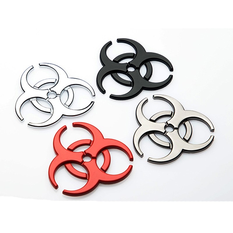 1Pc Stiker Emblem / Badge Motif Umbrella Corporation Bahan Metal untuk Mobil
