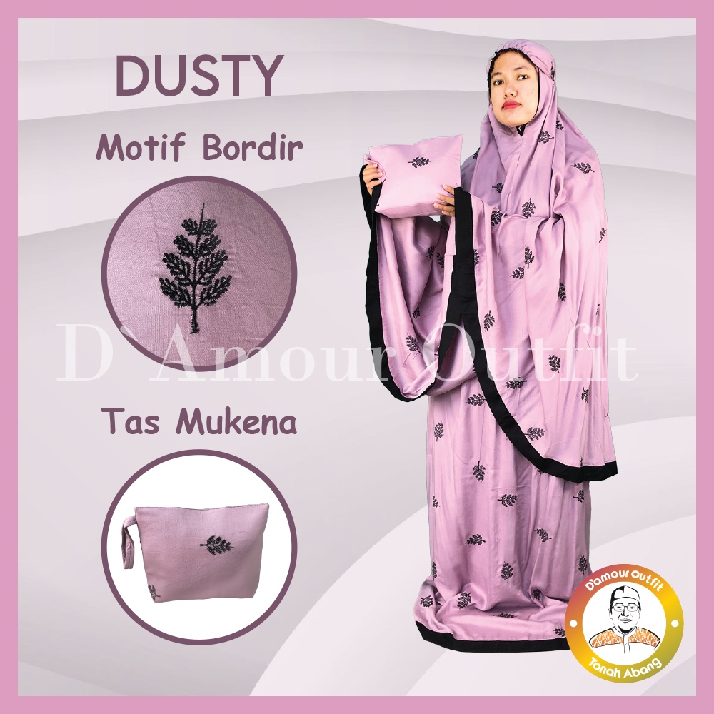 Mukena Dewasa Bordir, 8 Warna Rayon Premium, Mukena Dewasa Bordir Raisa, Mukena Travelling Dewasa