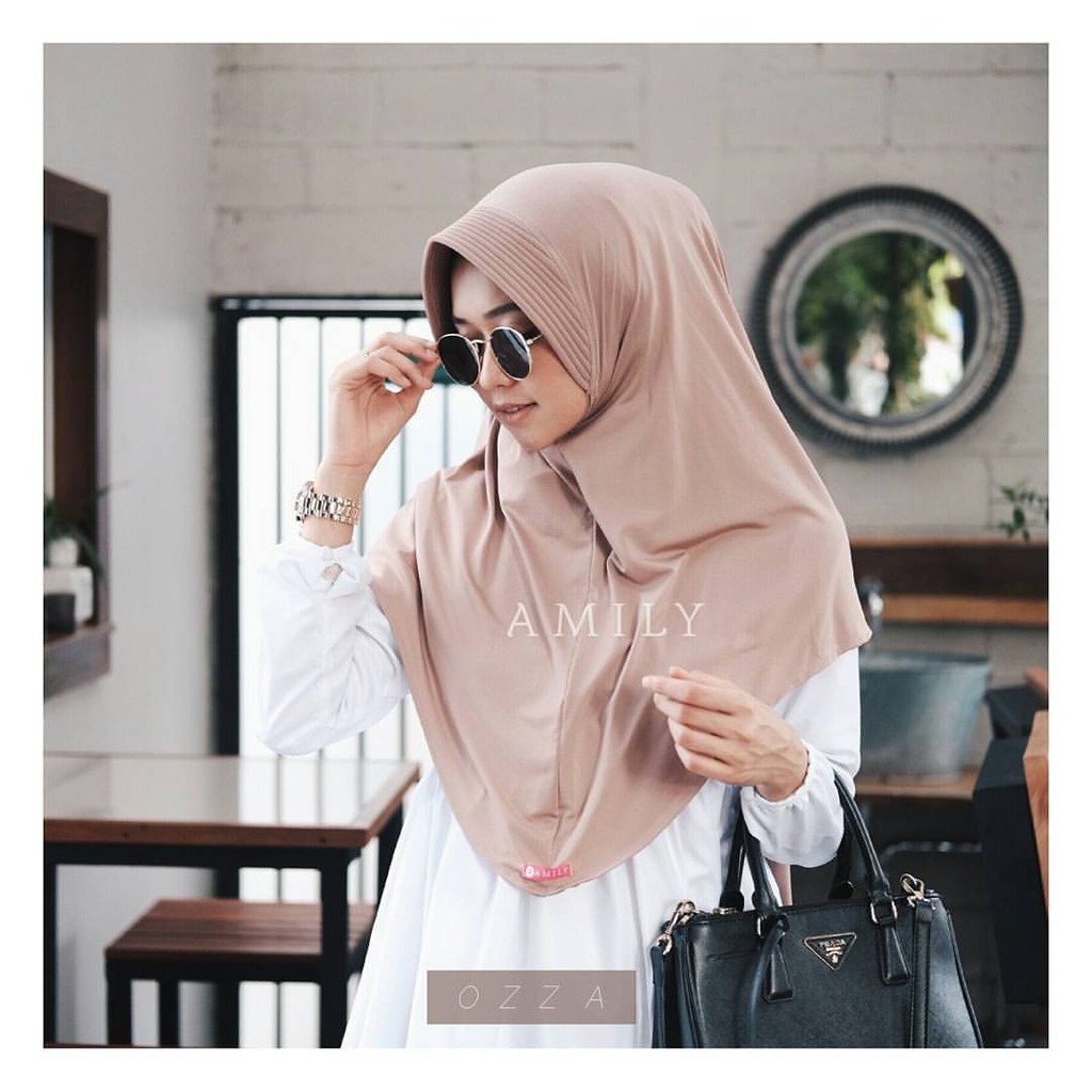 KERUDUNG INSTAN BERGO {OZZA} JILBAB SYARI ANTEM FASHION MUSLIM - [AMILY HIJAB] TERBARU BEST SELLER-1