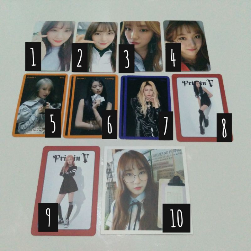 [READY, BACA DESC] PRISTIN / PRISTIN V ROA MINKYUNG NAYOUNG EUNWOO RENA PHOTOCARD