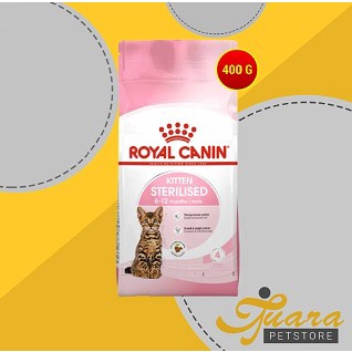 Royal Canin Kitten Sterillised Cat Food Makanan Kucing Sterill 400 gr