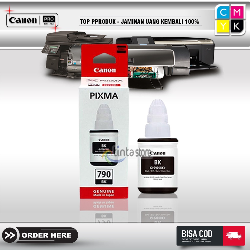 Tinta printer canon pixma 790 BLACK SERIES G1010 G2010 G1000 G2000 G3000 G4000 G3010 G4010