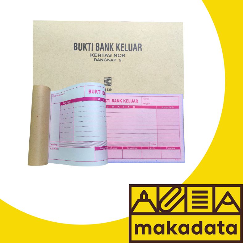 

BUKTI BANK KELUAR 1/3 FOLIO 2 RANGKAP 25 LEMBAR KURNIA (1PCS) MURAH