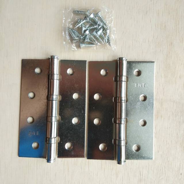 ENGSEL PINTU 4 inch JENDELA ENGSEL PLAT ENGSEL BESI ENGSEL DOOR HINGE ENGSEL LEMARI