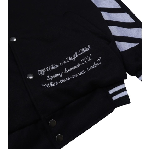 Sweater Jaket Varsity OFF WHT DIAG MONO / Jaket Varsity / Jaket Varsity Available M L XL Casual Good Brand Quality (Fulltag) Realpict