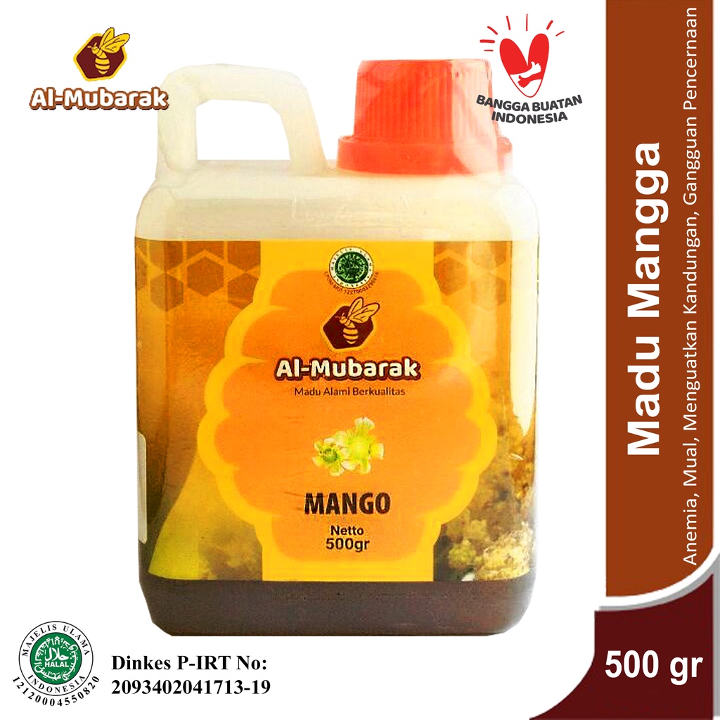 

MADU MANGGA AL-MUBARAK 500GR Madu Murni 100% Madu Asli 500 GR