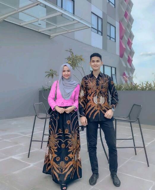 Maura Couple - Sania Ruffle Batik Couple Ori Ndoro Jowi DNT Garansi Termurah Shopee CINTA COUPLE