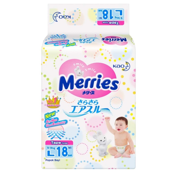 

merries premium tape L18 perekat L isi 18