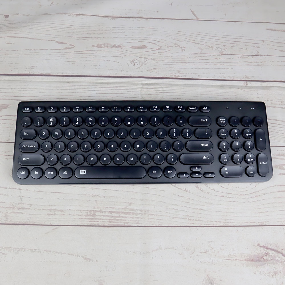 FD Wireless Keyboard Mouse Combo Ergonomis 2.4GHz - IK6630 - Black