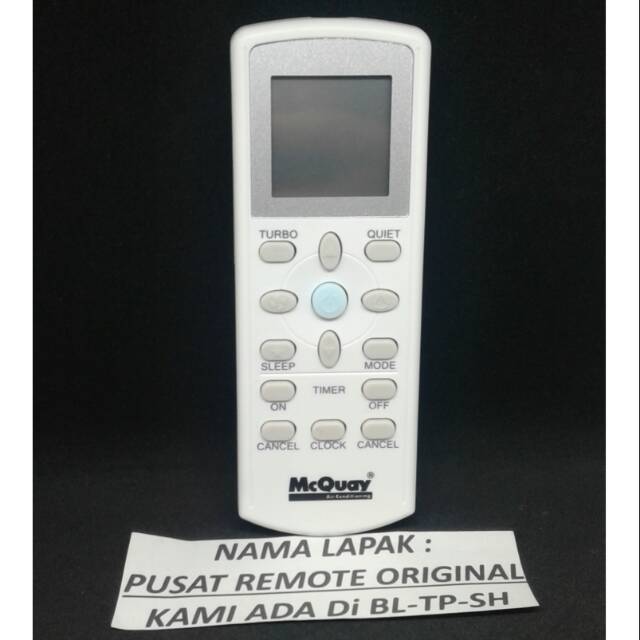 REMOTE REMOT AC MC QUAY ORIGINAL ASLI