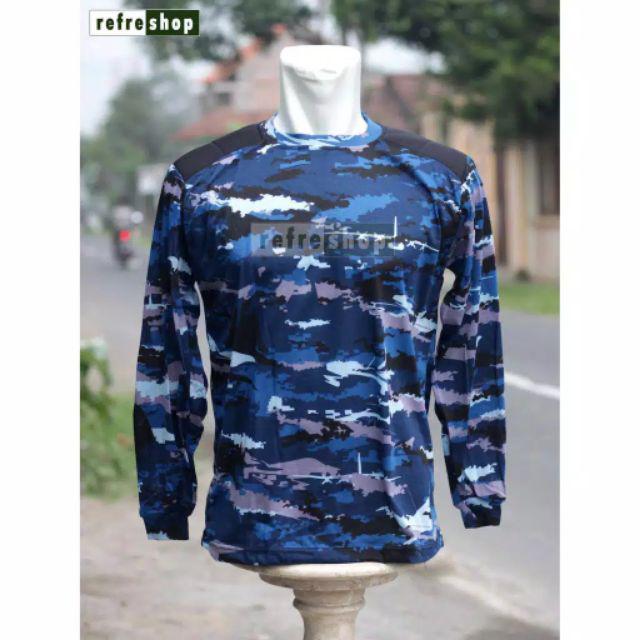  Kaos  Loreng Lengan  Panjang  Militer  KLBSP0403DD Adem Nyaman 