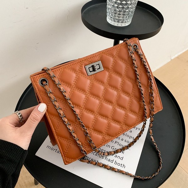 Tas Tote Wanita 9060 Tas Motif Kotak Kotak Tas Fashion Wanita Import Yans Collections