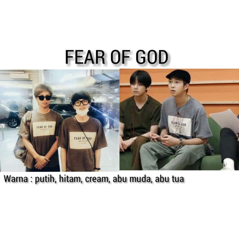 FEAR OF GOD BTS SUGA RM