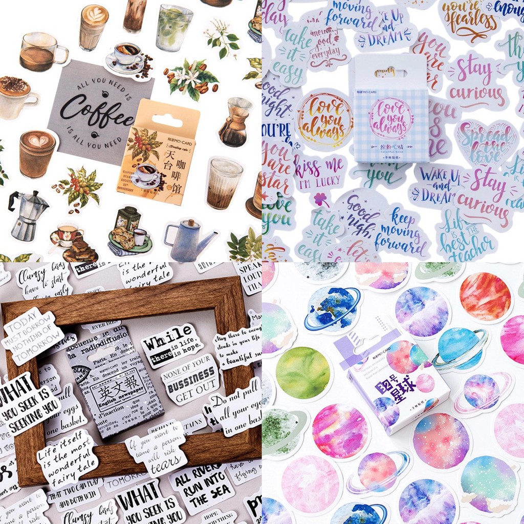 

[ECER 4 BIJI STIKER] Stiker Aesthetic Tumblr Deco Scrapbook Bujo Diary DIY (PART 2)