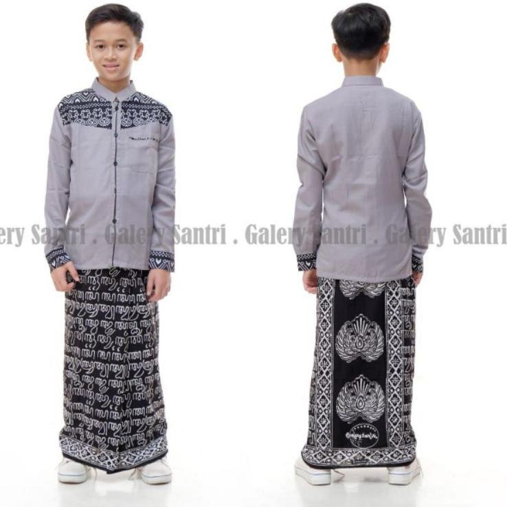 (HARGA BERSAHABAT) setelan Koko sarung santri putra azzahir baju Koko remaja tanggung/ paket kado su