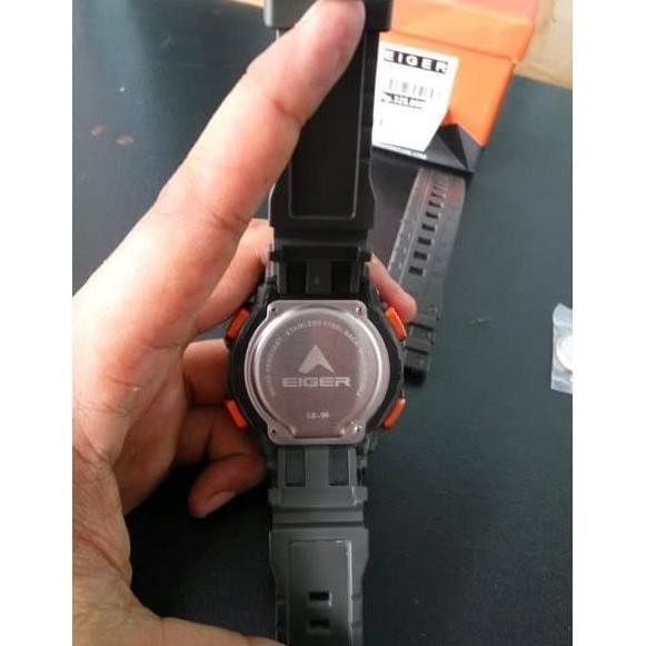 Original Ready Stock Tali atau Strap Rubber Untuk Jam Tangan Eiger LS-96 LS96 LS 96 IYW0096 Premium