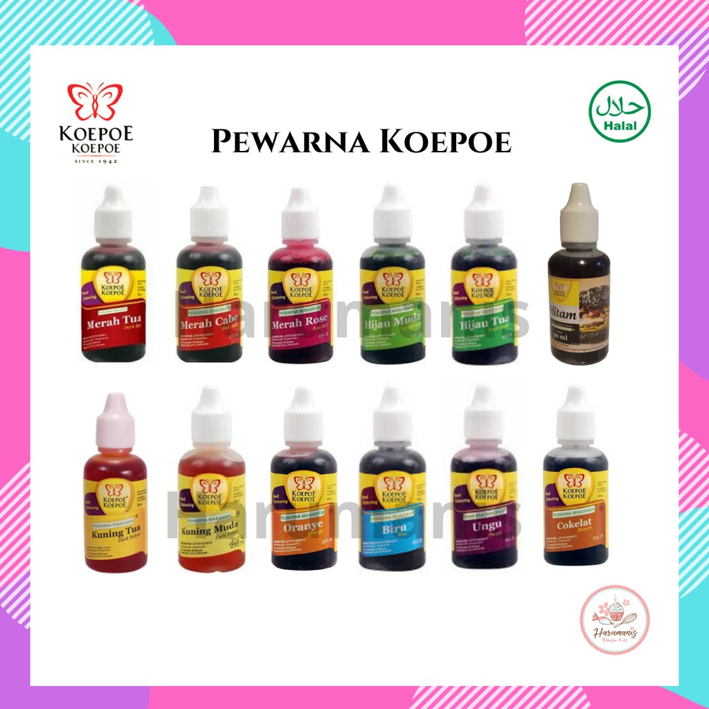 

Pewarna Kupu Koepoe 30ml