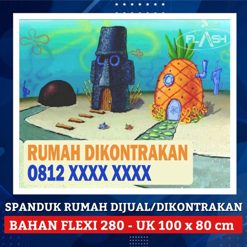 Jual Cetak Spanduk Rumah Dijual Dikontrakan Shopee Indonesia