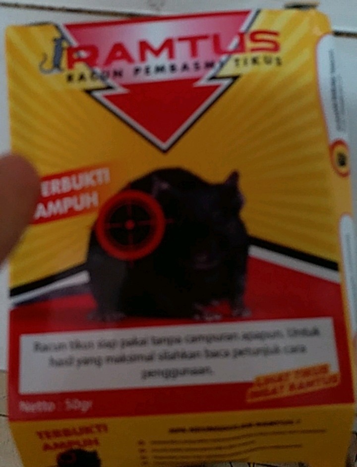 Ramtus Racun Tikus Ampuh Mati Kering Tidak Bau Pembasmi Curut Wirog Mencit Dirumah Di Mobil 4 Pack