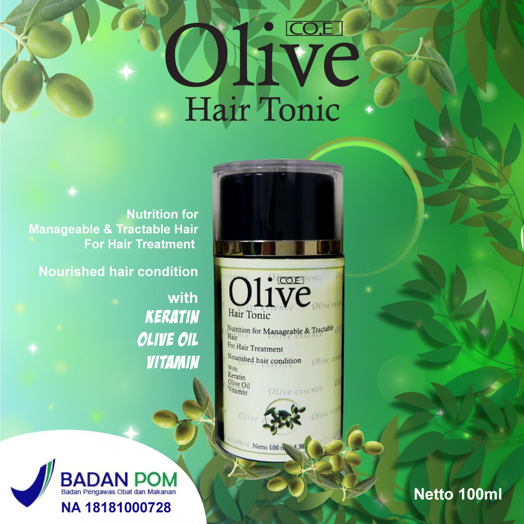 [COD] TONIC PENUMBUH RAMBUT dalam 2 Minggu dengan ekstrak Zaitun | SYB Olive Tonic BPOM