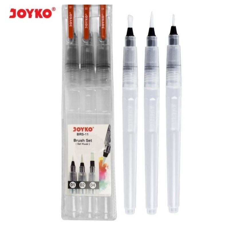 ( Set 3 -10 Pc ) JOYKO KUAS SET PAINTING BRUSH SET KUAS CAT AIR SET 5 BR-8 / SET 10 BR-9 / SET 3 BR-11