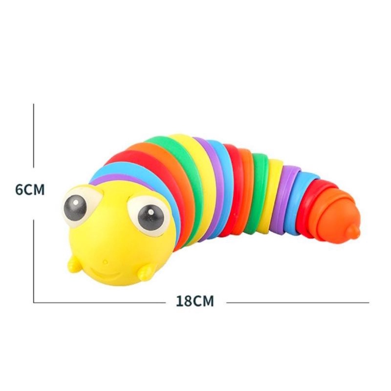 Mainan Squishy Siput Finger Slug / Mainan Anak Finger SLUG 3D / Mainan Ulat Motorik anak anak