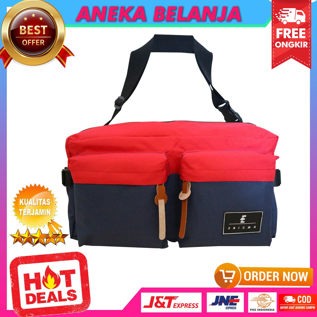 Ready Stock Tas Selempang Pria Enigma Casual Multifungsi Terbaru Kece Keren Khusus Cowok Hangout Dinner Fashionable Unik Bahan Tebal Kuat Harga Terlaris Termurah Berkualitas