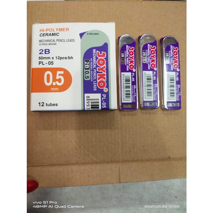 

isi pensil mekanik 0.5 joyko 2B