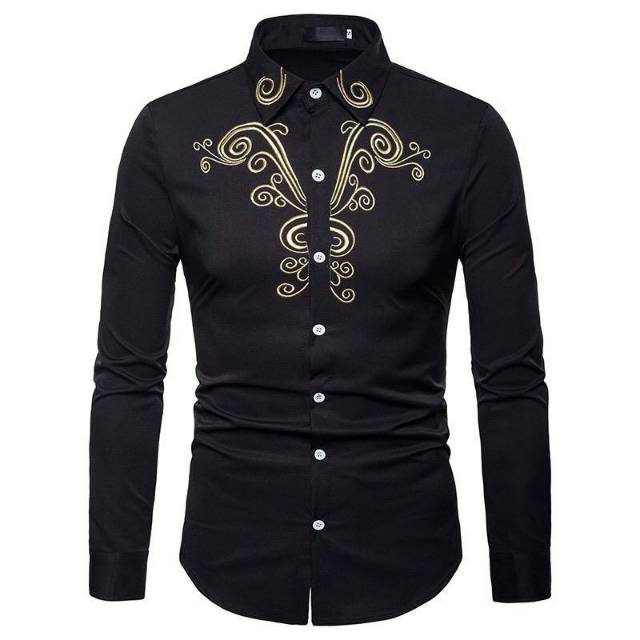 BAJU PRIA FASHION PRIA KEMEJA PRIA KEMEJA COWOK MOTIF MURAH NEW BEST SELLER KING BORDIR YA9