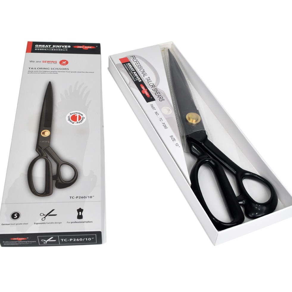 Gunting Potong Bahan Kain Golden Eagle 10 inch TC-P260 - Tailor Scissor