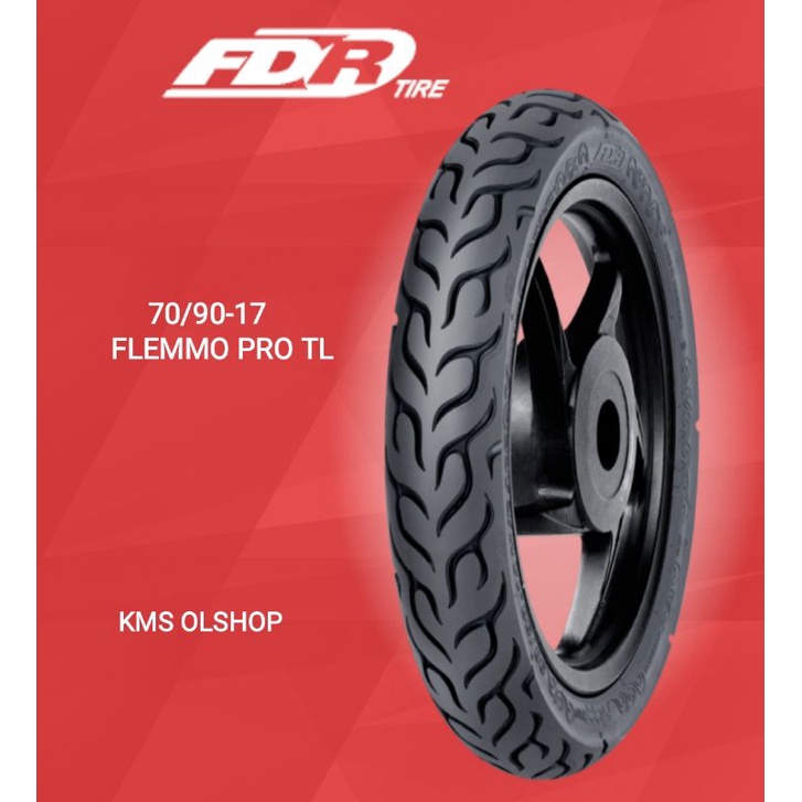 BAN LUAR FDR 70/90-17 TUBLES FLEMMO PRO TL BAN FDR 70/90-17 FLEMMO PRO TUBLES