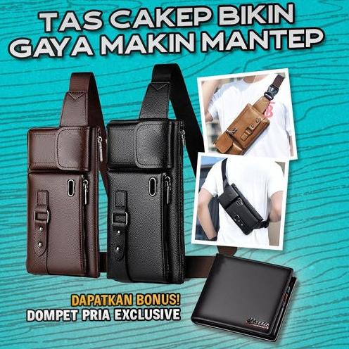 AWI Marvel Waist Bag Kulit Premium ㅥ 89