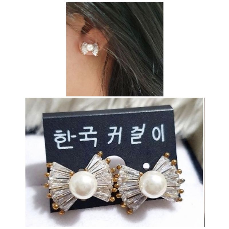 Anting Silver925 Perak Premium Quality Mata kilau Anti Karat anti alergi anting premium N-153
