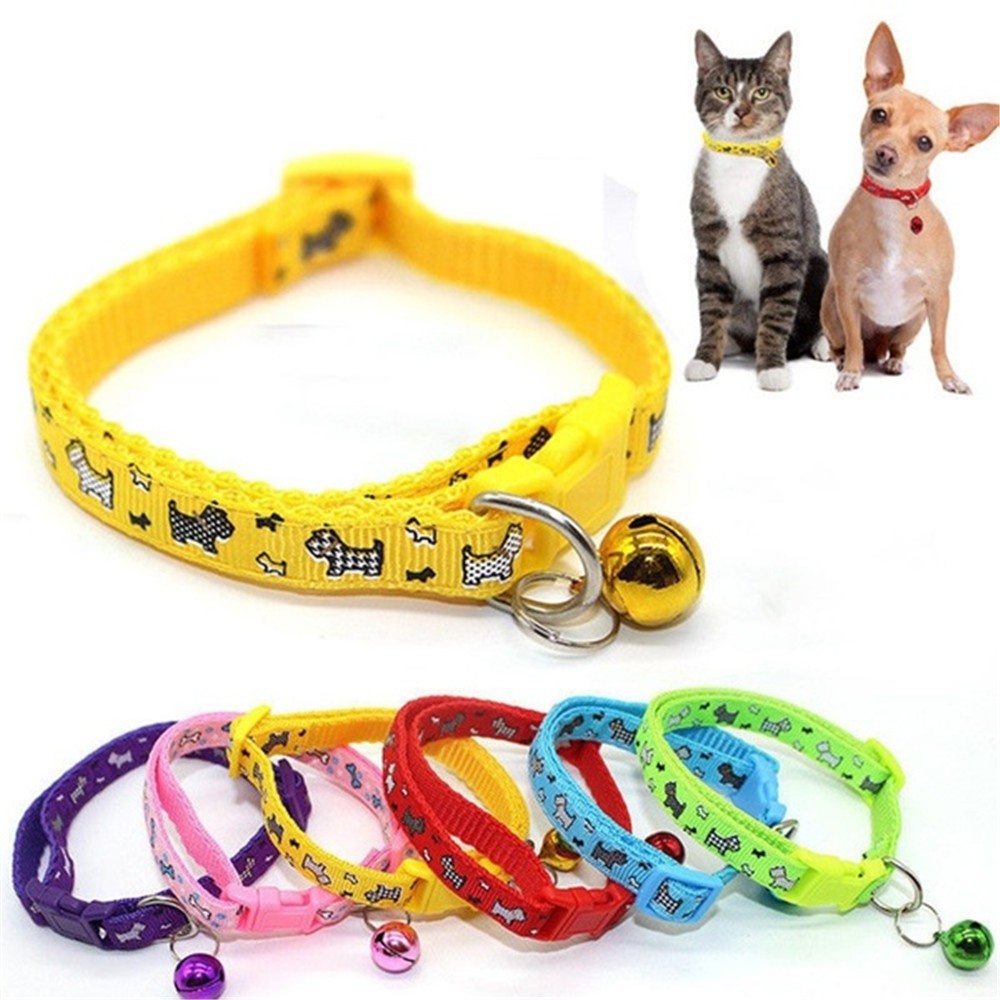 SUYOU Cute Dog Collar Puppy Kitten Necklace Cat Collars Pet Supplies Buckle Cat Accessories Adjustable Pendant