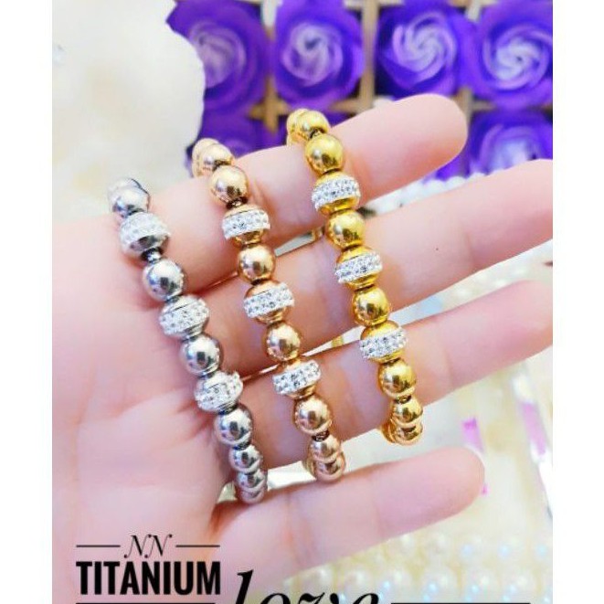 Titanium Perhiasan Gelang serut Y748