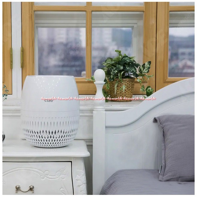 Clair Humidifier White Alat Penjernih Udara Bulat Putih