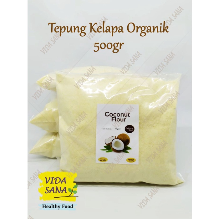 

PROMO [COD] Tepung Kelapa Premiun (coconut flour) 500gr
