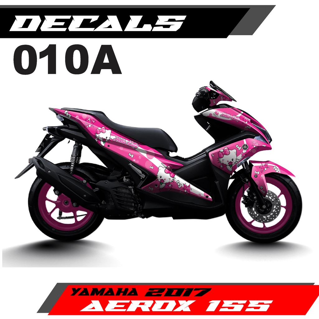 Decal Stiker Yamaha AEROX 155/2017 Design HELLOKITTY - 010
