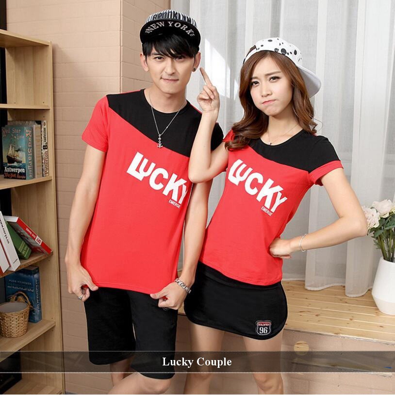 Jual Kaos Couple Model Baru | Baju Couple Serasi | Lucky | Shopee Indonesia