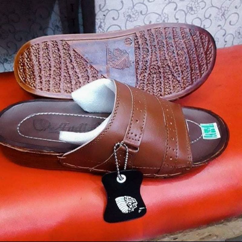 sandal pria model indian kulit asli