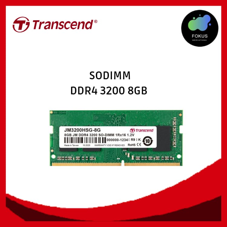 Transcend DDR4 3200MHz SO-DIMM JETRAM RAM LAPTOP 4GB / 8GB / 16GB