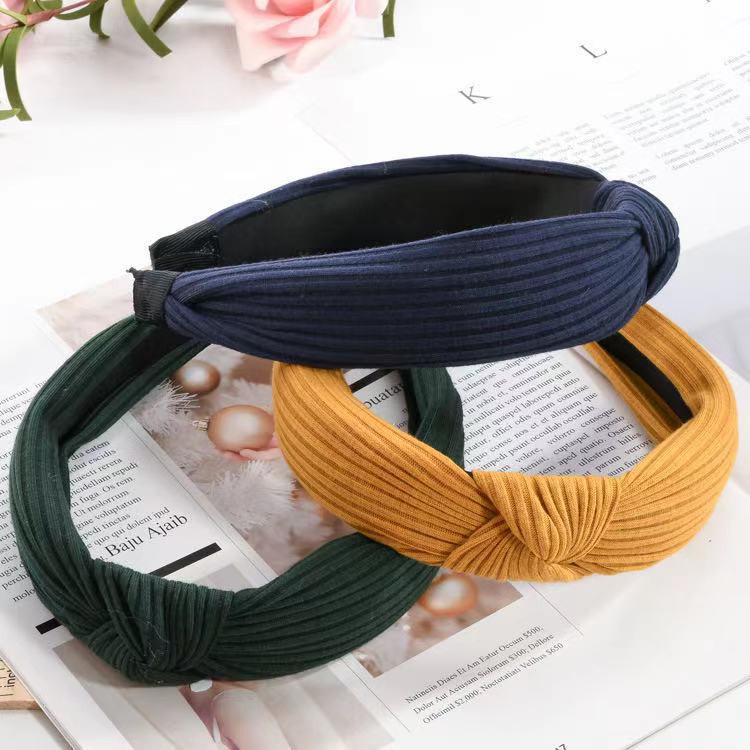 Bando Korea Bandana Wanita Murah Bando Polos Bando Simpul Aksesoris Rambut Wanita Import