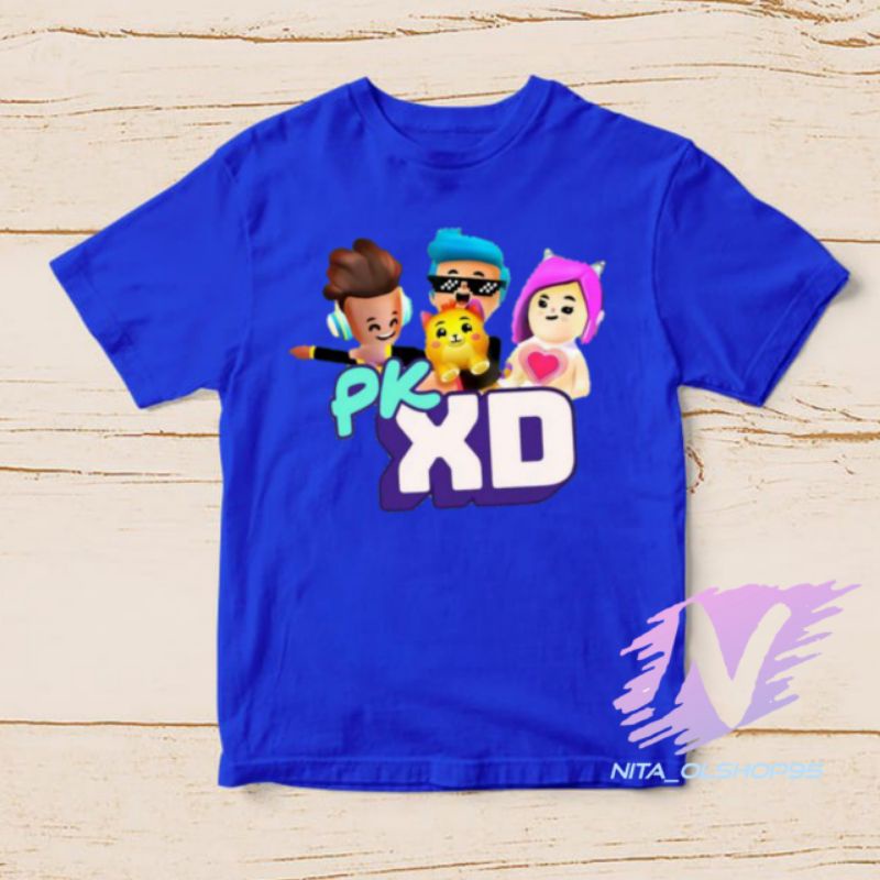 kaos PK xd game terpopuler baju kaos anak PK xd mobile