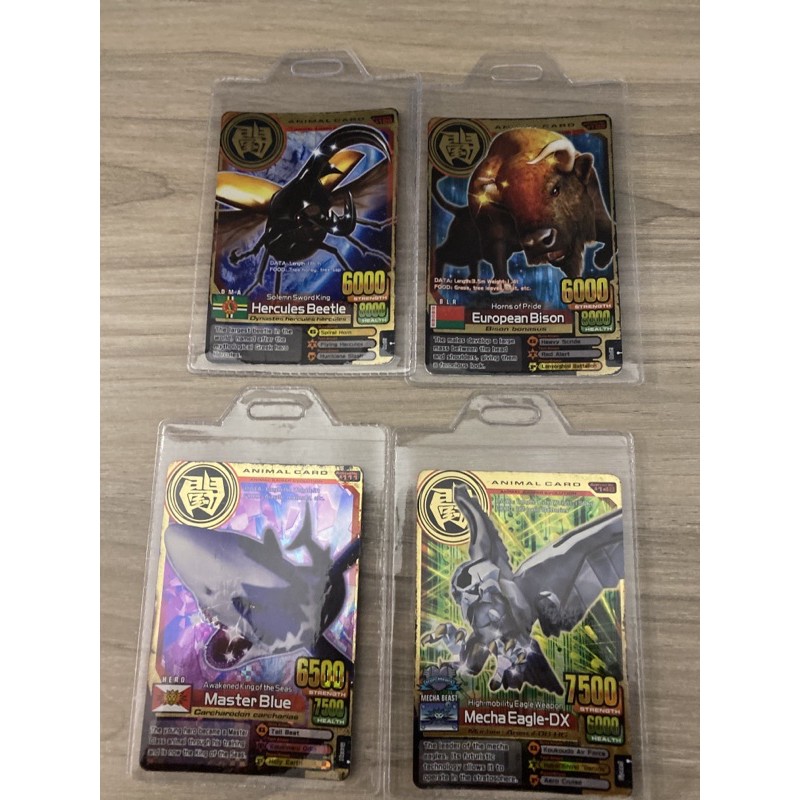 Animal Kaiser Master Blue , Mecha Eagle Dx, European bison, Hercules Beetle